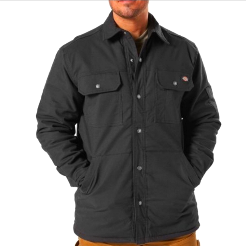 Dickies Men's Flex Duck Shirt Jacket Slate